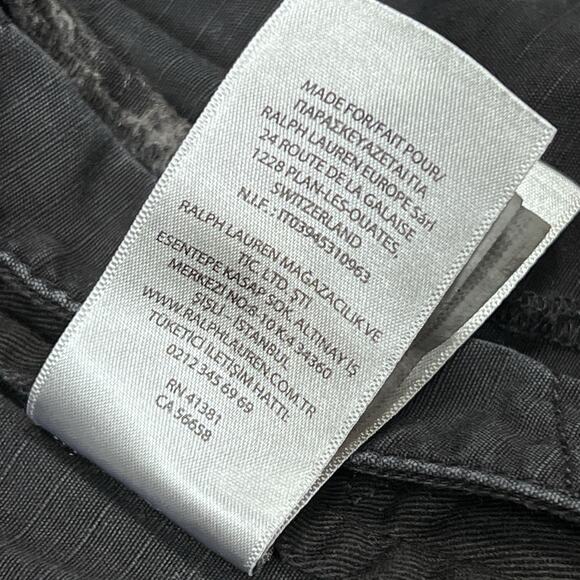 Polo Ralph Lauren Utility Cargo Pants 46x32 Classic Fit Surplus Military Black - Picture 14 of 16